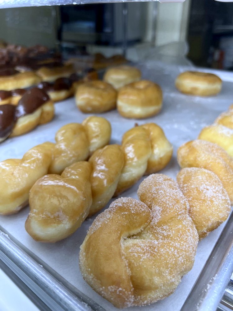 Glazed and sugar twists